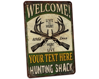 Custom Hunting Sign For Cabin Personalized Hunting Decor Cabin Decor Lake House Gifts For Hunters Man Cave Decor Gifts For Him 108122002213