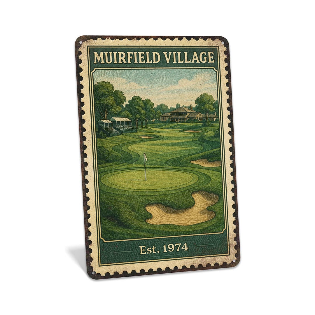 Moorefield Sign Muirfield Village Sign, Memorial Tournament Sign, Golf Course Sign ...