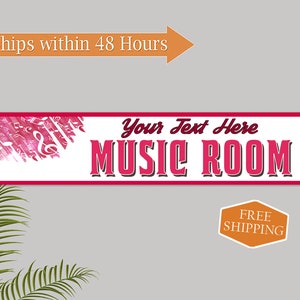 Custom Music Room Decor Sign, Music Studio Decor, Band Sign, Personalized Gift Sign Musician 104182002022