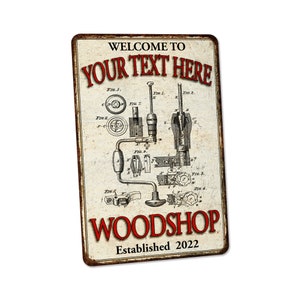 Custom Wood Shop Sign, Wood Shop, Carpenter, Gift For Him, Fathers Day Gift, Personalized Signs, Garage Decor, Workshop Sign, Man Cave Sign