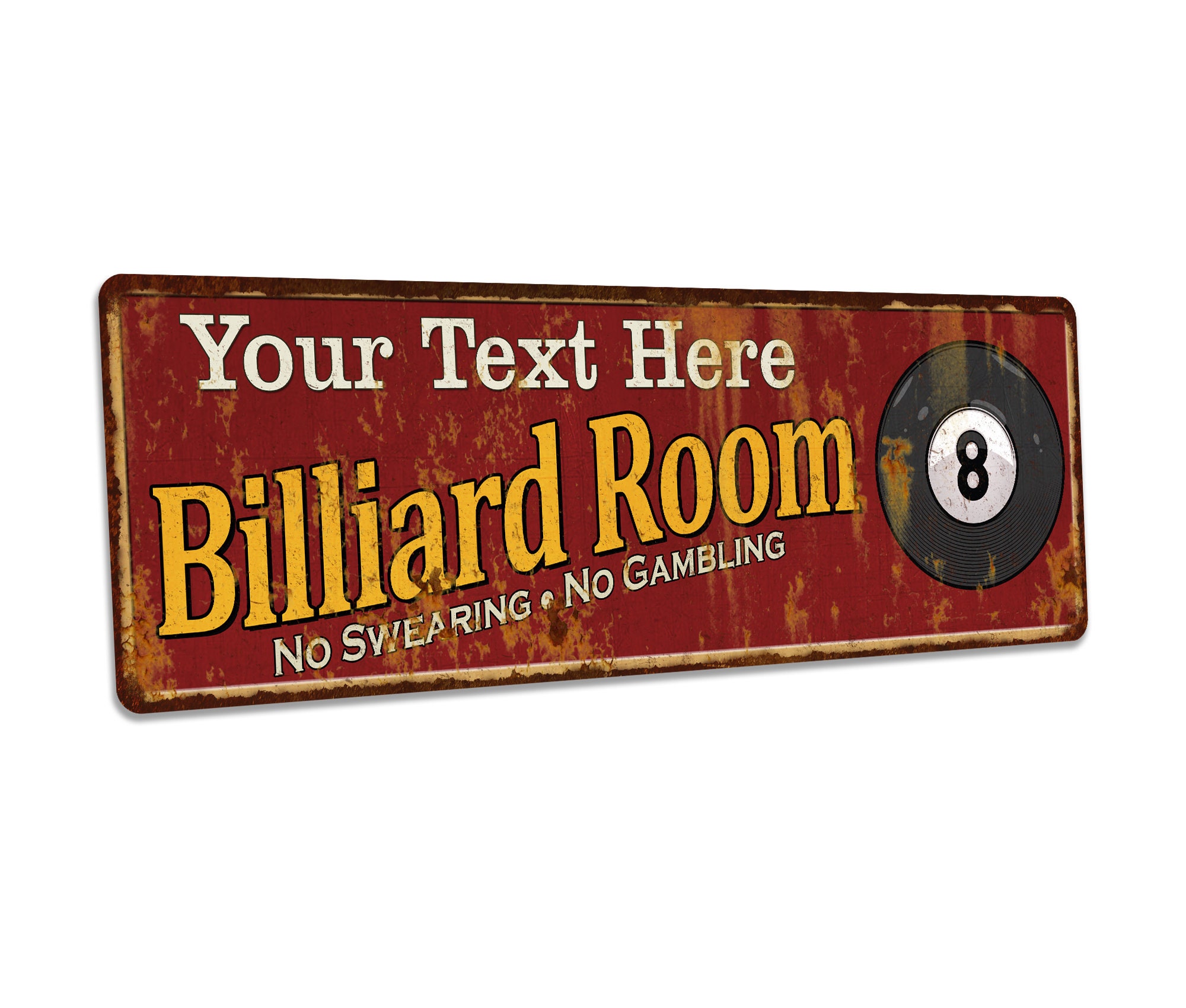 Personalized Billiard Room Sign, Pool Hall Signs, Game Room Decor ...