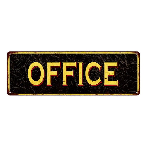 OFFICE Vintage Looking Metal Sign Home Decor 106180032013