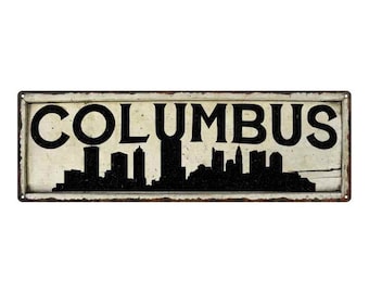 Columbus Sign, Columbus City Sky Line Silouette Chic Wall Decor, Ohio Sign, City Pride, Home Town 106180028045