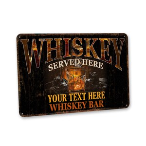 Personalized Whiskey Sign, Whiskey Bar Sign, Home Bar Signs, Custom Bar Decor, Gift For Him, Gift For Her, Fathers Day Gift, Whiskey Lover