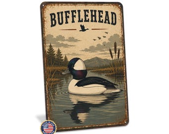 Bufflehead Duck Sign, Bufflehead Duck Decor, Bufflehead Sign, Duck Hunting Sign, Waterfowl Decor, Waterfowl Wall Art, Duck Hunter Gift