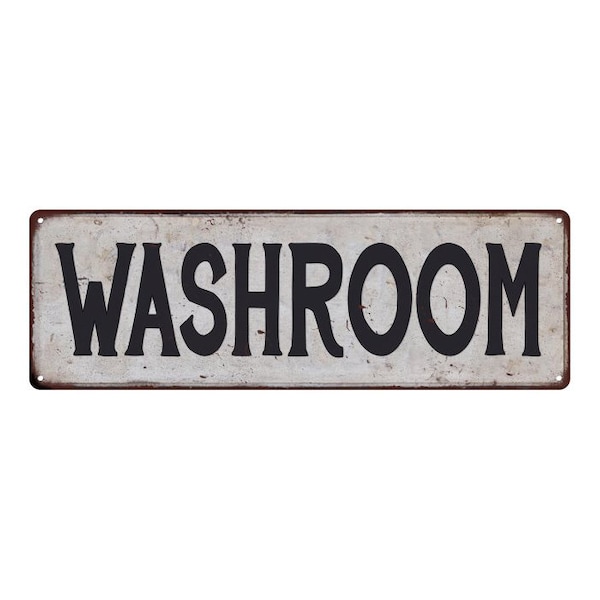 WASHROOM Sign, Restroom Decor, Ladies Room, Mens Room, Vintage Looking Rustic Bathroom Sign, Chic Retro 106180035041