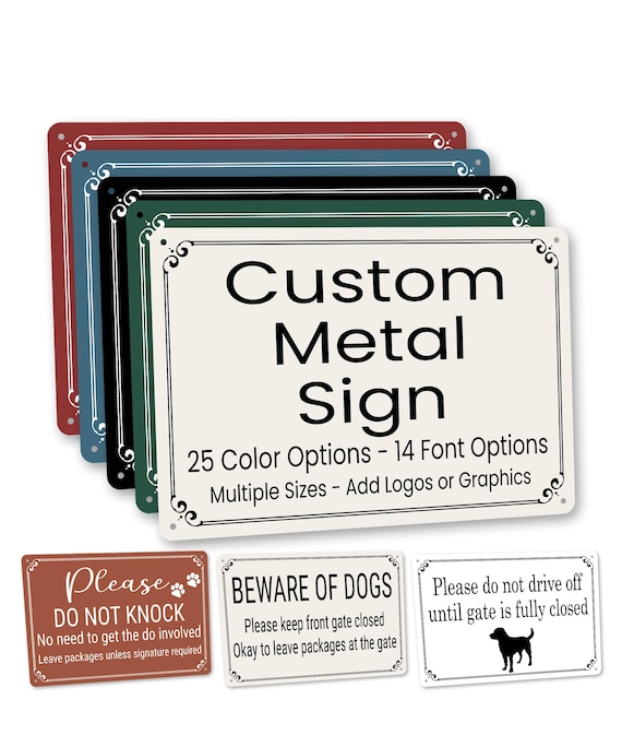 Custom Beware Of Dog Signs, Custom Metal Signs, Custom Dog Signs, Dog Yard Signs, Funny Dog Signs, Protected By Dog, Guard Dog, Do Not Pet