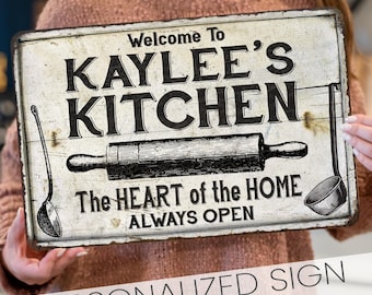 Personalized Kitchen Sign, Custom Kitchen Sign, Kitchen Decor, Gift For Her, Gift For Grandma, Personalized Gifts, Kitchen Wall Art, Bakery