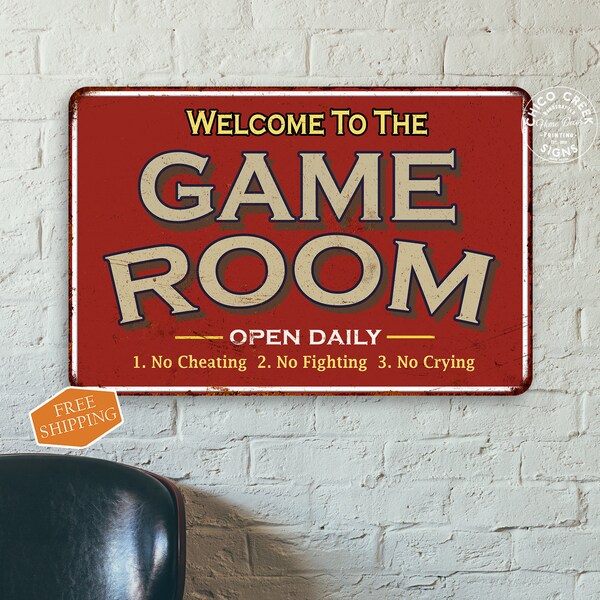 Game Room Signs Etsy