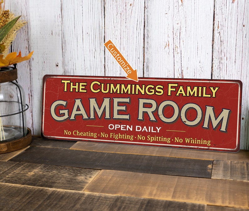 Personalized Game Room Sign, Game Room Decor, Gamer Gifts, Game Room ...