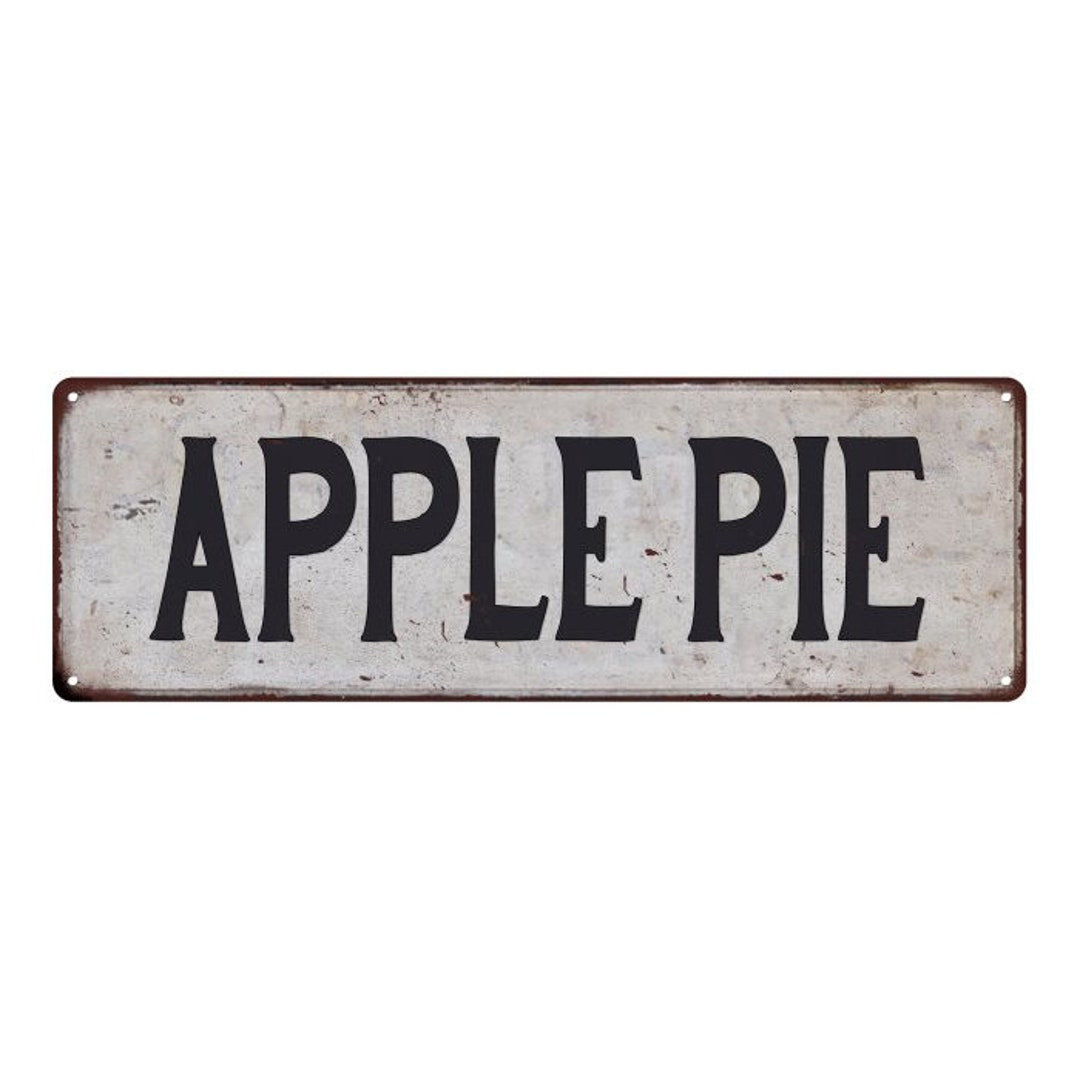 APPLE PIE Sign, Vintage Looking Rustic Restauran Sign, Chic Retro Diner