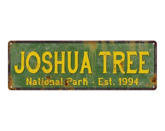 Joshua Tree Sign, Joshua Tree National Park Rustic Sign, Cabin Wall Decor, Camping Hiking, Fishing Hunting, Vacation 106180057031