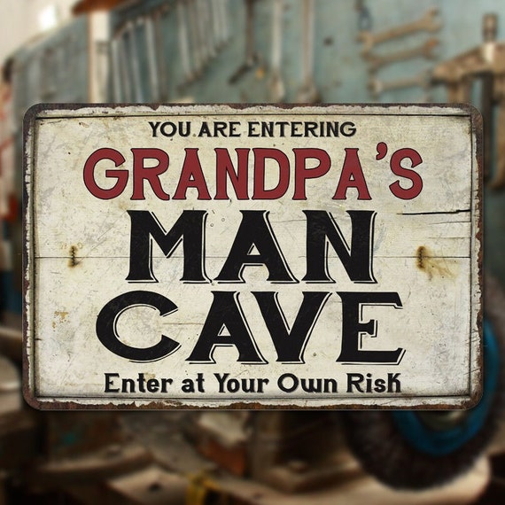 Metal Sign Grandad's Man Cave Metal Sign Grandad's Man Cave