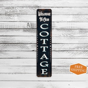 Welcome to our Cottage Sign, Country Kitchen Decor, Cabin, Lodge, Lake House, Dad Sign 104182001045