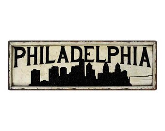 Philadelphia Sign, Philadelphia City Sky Line Silouette Wall Decor, Philly Sign 106180028044