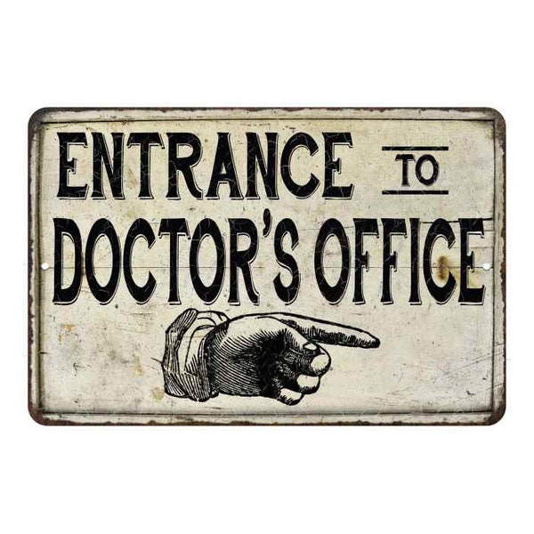 Entrance Doctor's Office Sign, Vintage Look Chic Distressed Medical Decor, Physician Sign, Apothecary, Doctor Practice 108120020150