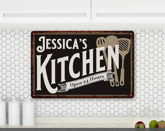 Personalized Kitchen Sign, Kitchen Signs, Kitchen Decor, Gift For Her, Gift For Grandma, Kitchen Wall Art, Housewarming Gift, Gift For Mom