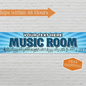 Personalized Music Room Decor Sign, Custom Musician Gift, Music Studio Decor, Band Sign 104182002023