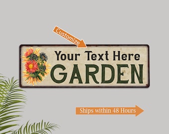 Personalized Garden Sign, Gardening Decor, Garden Lover, Custom Signs, Garden Lover Gifts, Gift For Her, Garden Decor, Green Room Decor