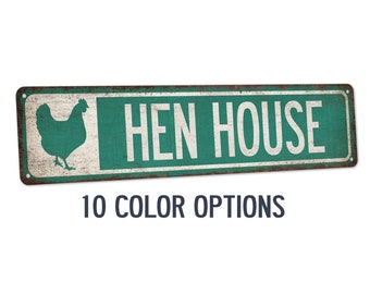 Hen House Sign, Chicken Coop Signs, Cute Chicken Coop Decor,  Chicken Farm, Chicken Lover, Farm Decor, Farmer Signs Outdoor Sign