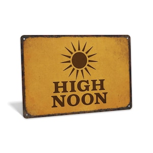 High Noon Sign - Etsy