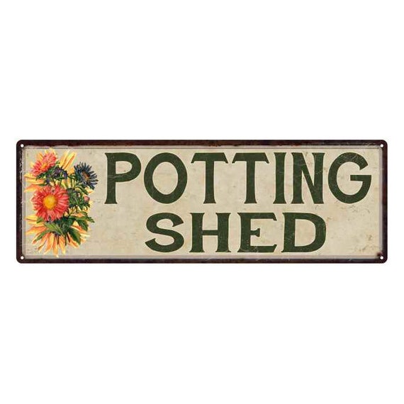 Novelty Home Decor Plaques Signs Potting Shed Garden Patio