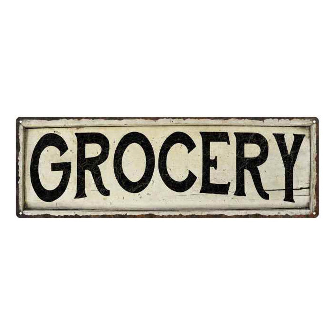 Grocery Sign, Grocery Store Sign, Shop Decor, General Store, Country