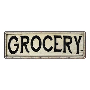 Grocery Sign, Grocery Store Sign, Shop Decor, General Store, Country Store, Chic Vintage Looking Farmhouse Wall Decor 106180028072