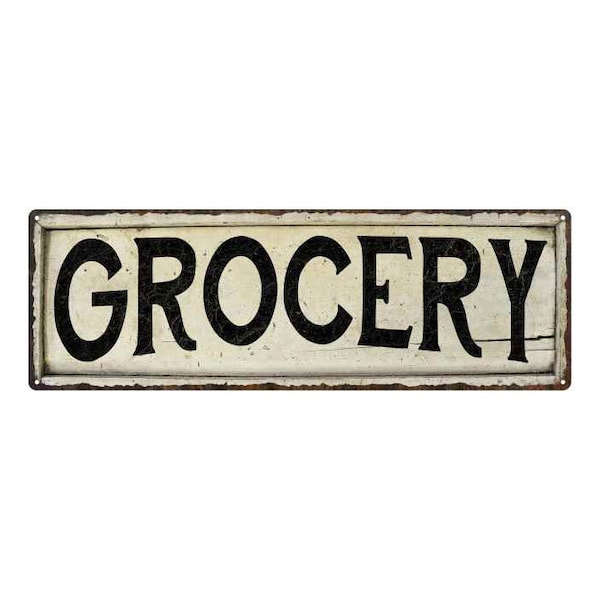 Grocery Sign Etsy