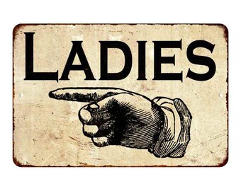 Ladies Bathroom Sign, Restroom Sign, Restroom Decor, Rustic Signs, Vintage Signs, Bathroom Wall Art, Public Bathroom Sign, Women's Restroom