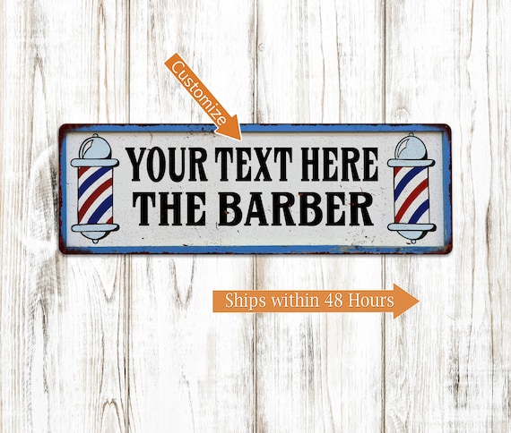 Personalized Barber Sign Barber Shop Wall Décor Hair Cut - Etsy Singapore Personalized Barber Sign Barber Shop Wall Décor Hair Cut - Etsy Singapore