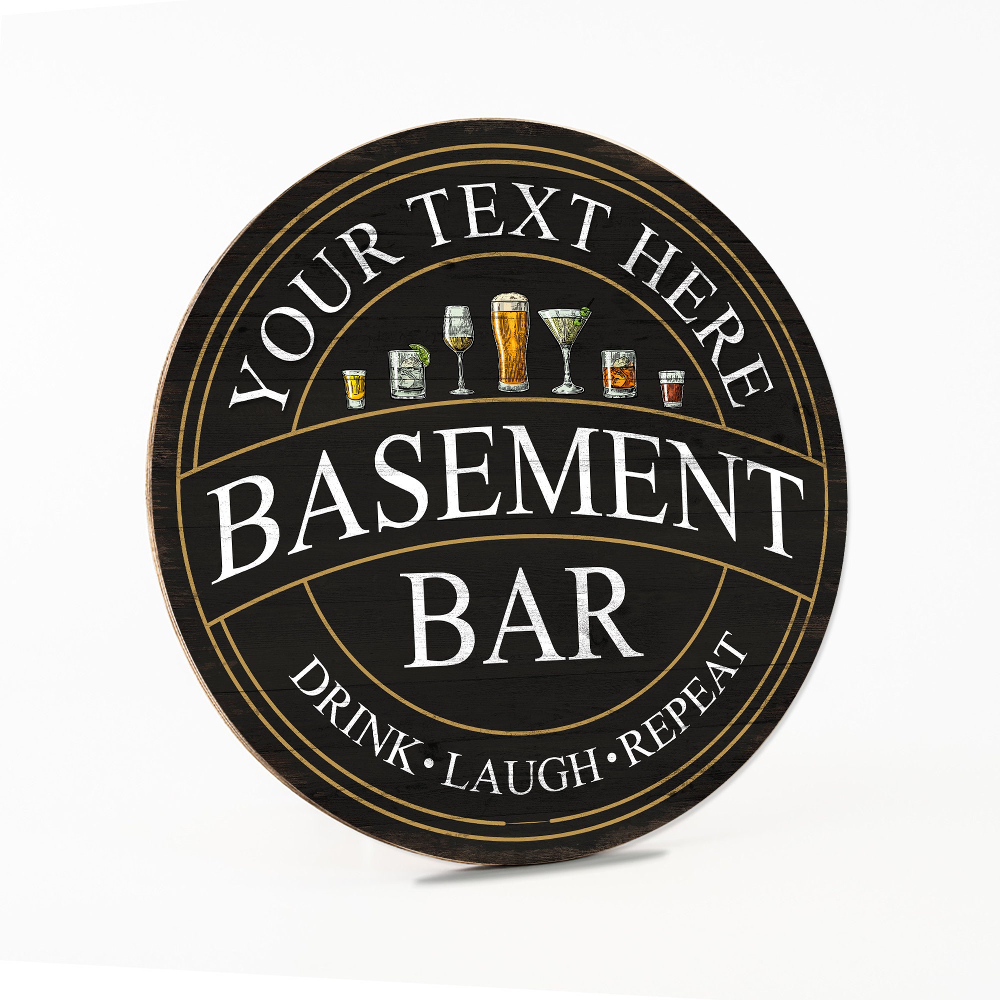 Custom Basement Bar Sign Wood Personalized Sign Home Bar Decor Man Cave Decor For Home Bar Garage Wall Art Dad Gift For Him B3-00140070001