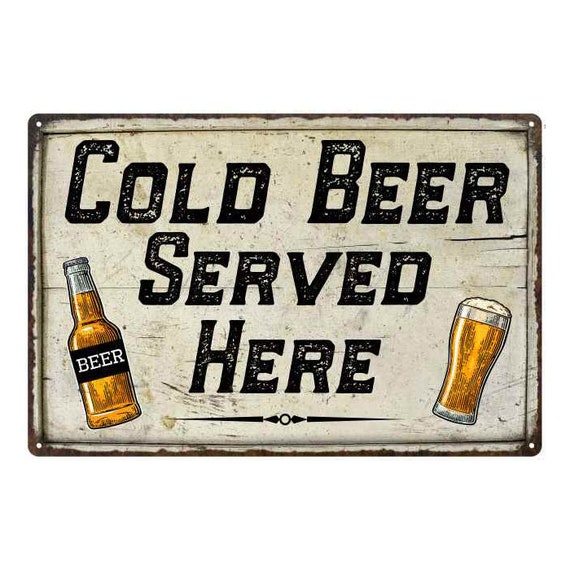 Metal Cold Beer Bottles Retro Sign Tin Man Cave Garage Wall Art Bar Pub Decor Metal Cold Beer Bottles Retro Sign Tin Man Cave Garage Wall Art Bar Pub Decor
