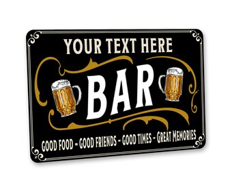 Personalized Home Bar Sign, Rustic Tavern Decor, Bar Gifts, Custom Bar Sign, Beer Lover, Wall Art For Home Bar, Housewarming Gifts