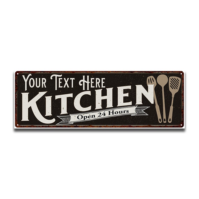 Personalized Kitchen Sign Eat Decor Mom Vintage Decorations Etsy