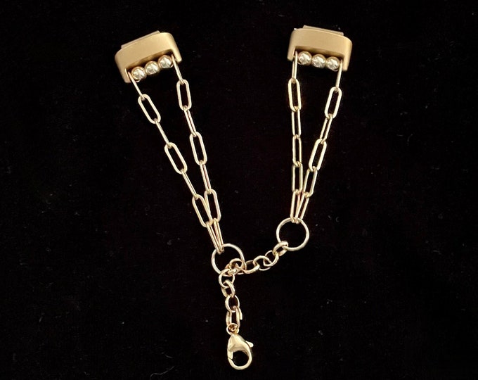 14K Gold Filled Paperclip Chain Fitbit Inspire 3 Bracelet Women Fitbit Inspire 3 Band Dainty Luxury Fitbit Inspire 3 Jewelry Strap
