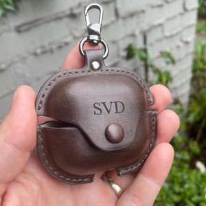 Samsung Galaxy Buds Leather Case - Personalized Shockproof Cover for Buds 3 Pro, Live, 2 Pro - Stylish Earbuds Protective Cover with Clip