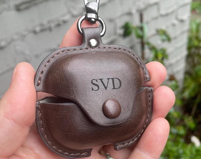 Samsung Galaxy Buds Leather Case - Personalized Shockproof Cover for Buds 3 Pro, Live, 2 Pro - Stylish Earbuds Protective Cover with Clip