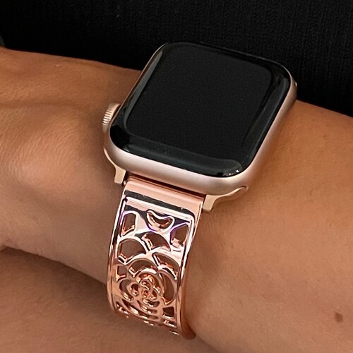Women Apple Watch Rose Gold Band 38mm 40mm 41mm 42mm 44mm 45mm Etsy