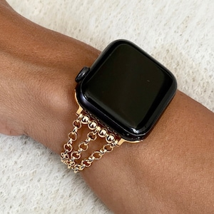 Imagine That Boutique Skinny LV Monogram Apple Watch Band Stud