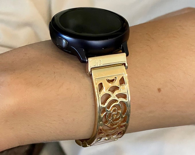 Gold Samsung Galaxy Watch 5 / 6 Band ( 40mm 44mm ) Galaxy Watch 5 Pro Bracelet ( 45mm ) Watch Charm Bracelet, Watch 6 Classic 43mm 47mm