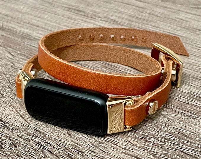 Fitbit Luxe Band, Gold Fitbit Luxe Bracelet, Double Wrapped Fitbit Luxe Wristband, Women Fitbit Luxe Band, Fitbit, Jewelry, Slim Fitbit Band