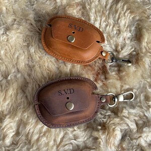 Personalized Leather Sony WF-1000XM5 Earbuds Case: Handmade Shockproof Clip image 8