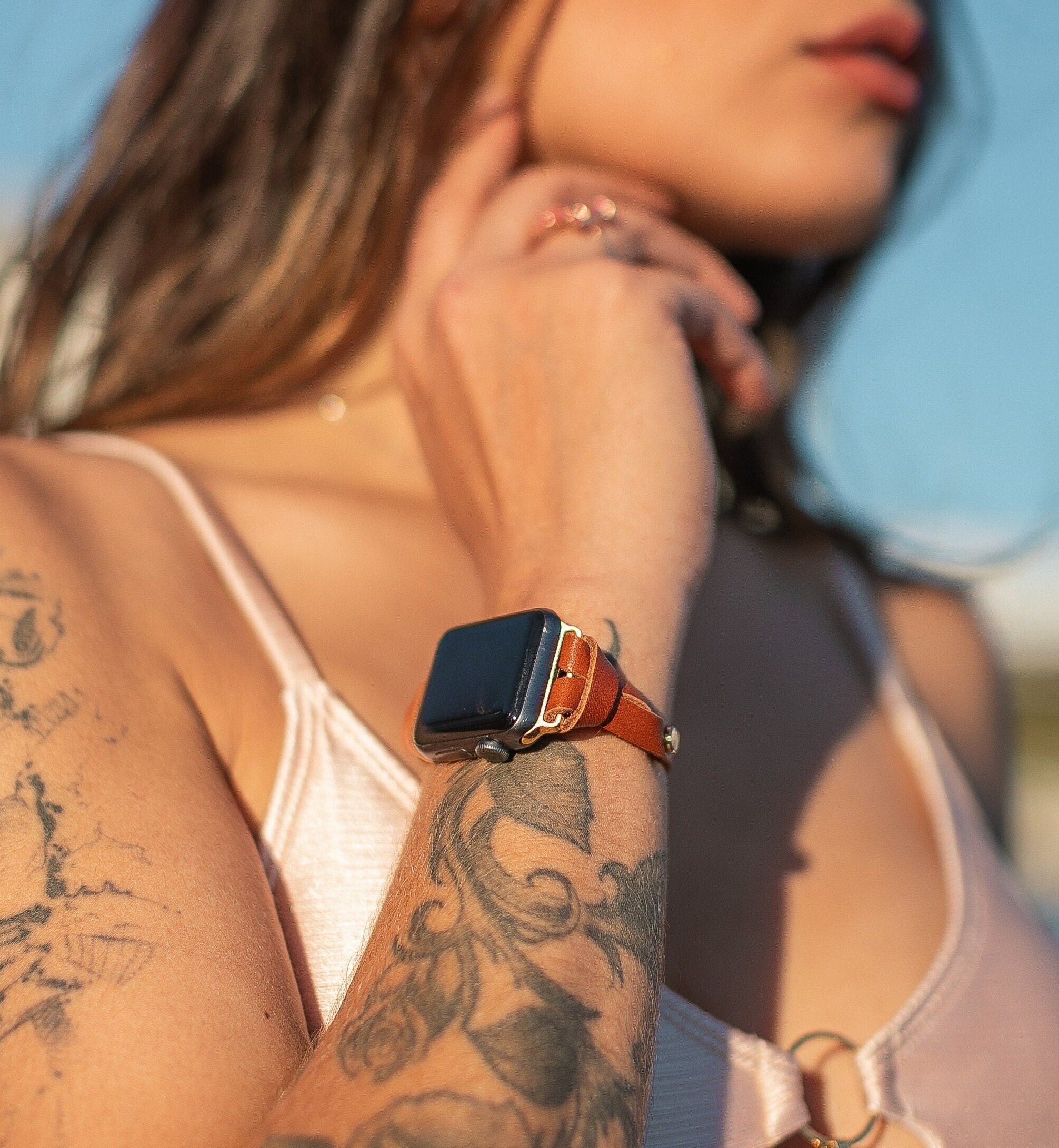 Slim Leather Apple Watch Band Women Style Strap 38mm 40mm 41mm 42mm 44mm 45mm Brown Watch Strap Classy Minimalist Smart Watch Armband - Etsy Slim Leather Apple Watch Band Women Style Strap 38mm 40mm 41mm 42mm 44mm 45mm Brown Watch Strap Classy Minimalist Smart Watch Armband - Etsy