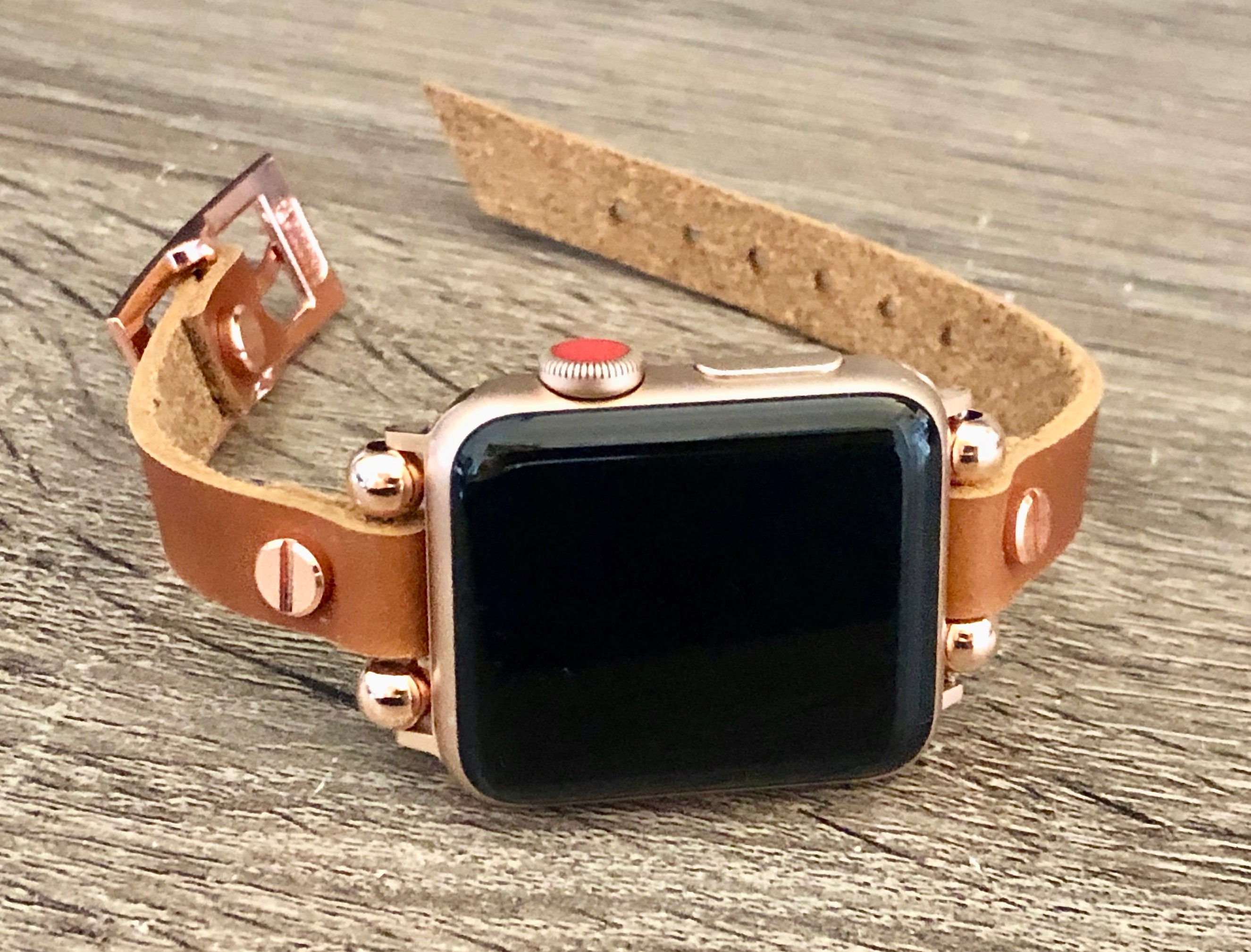 Rose Gold Apple Watch Band 38mm 40mm 42mm 44mm iWatch Bracelet | Etsy