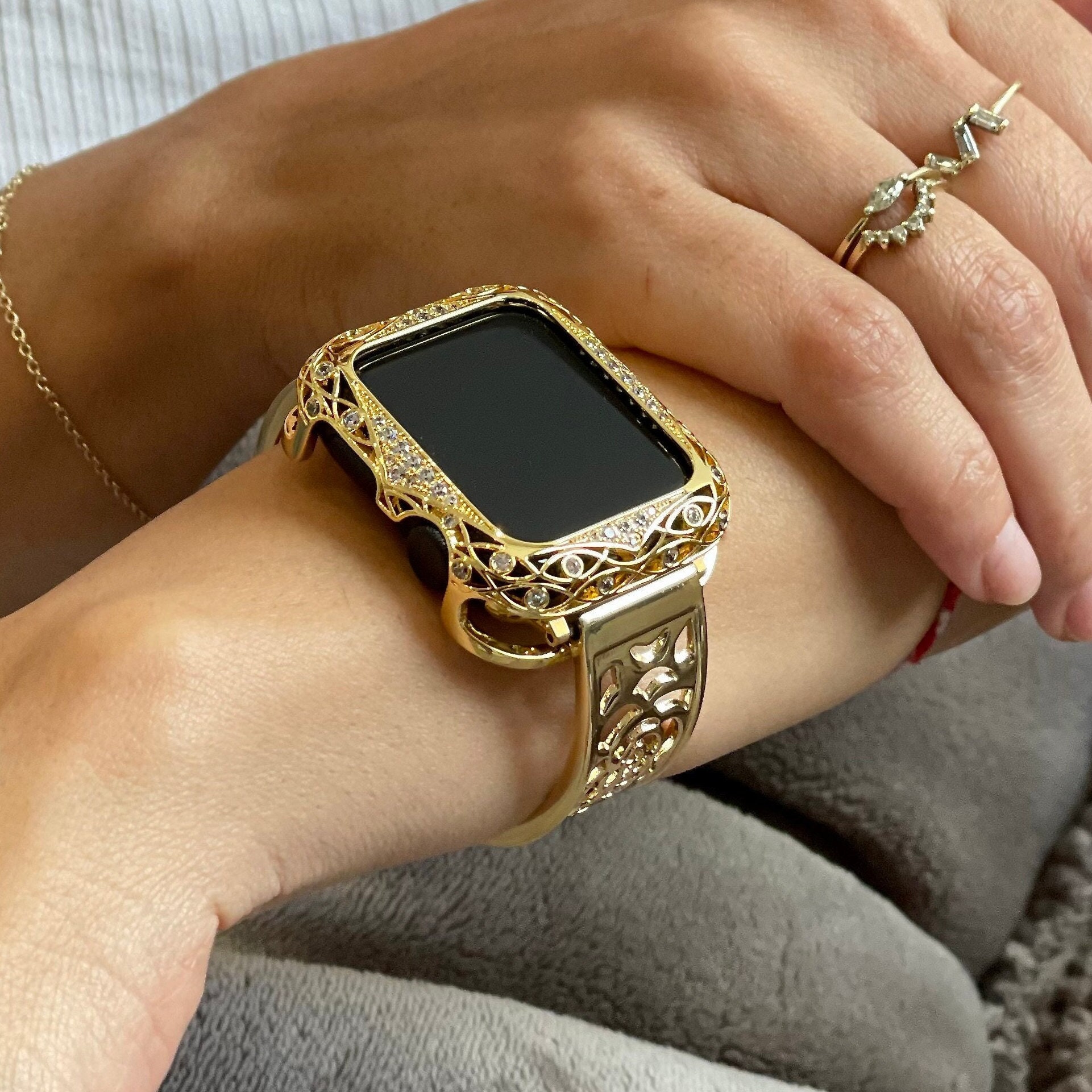 Gold stone apple best sale watch