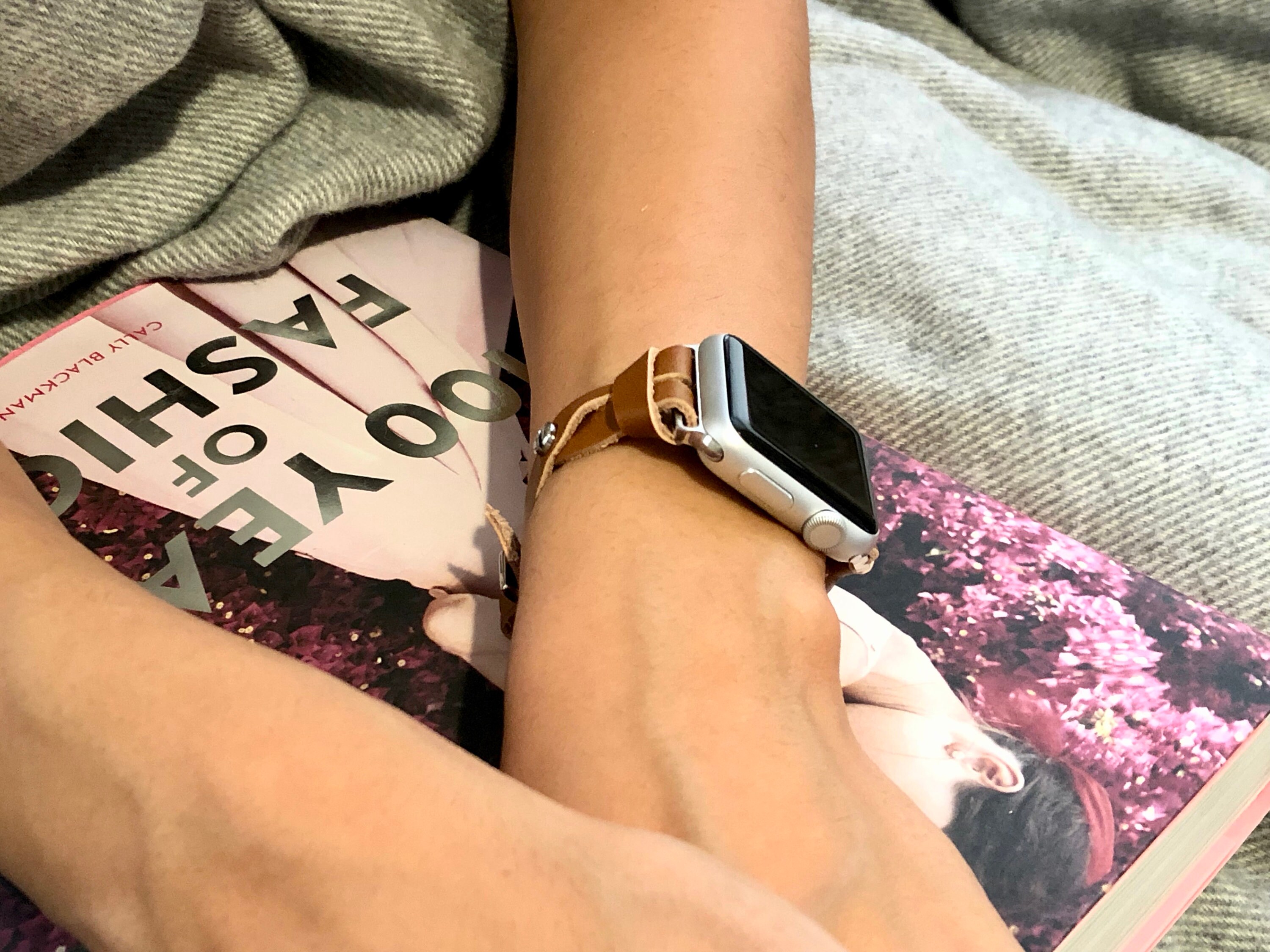 Women Apple Watch Band Strap Elegant Slim Light Brown iWatch Band