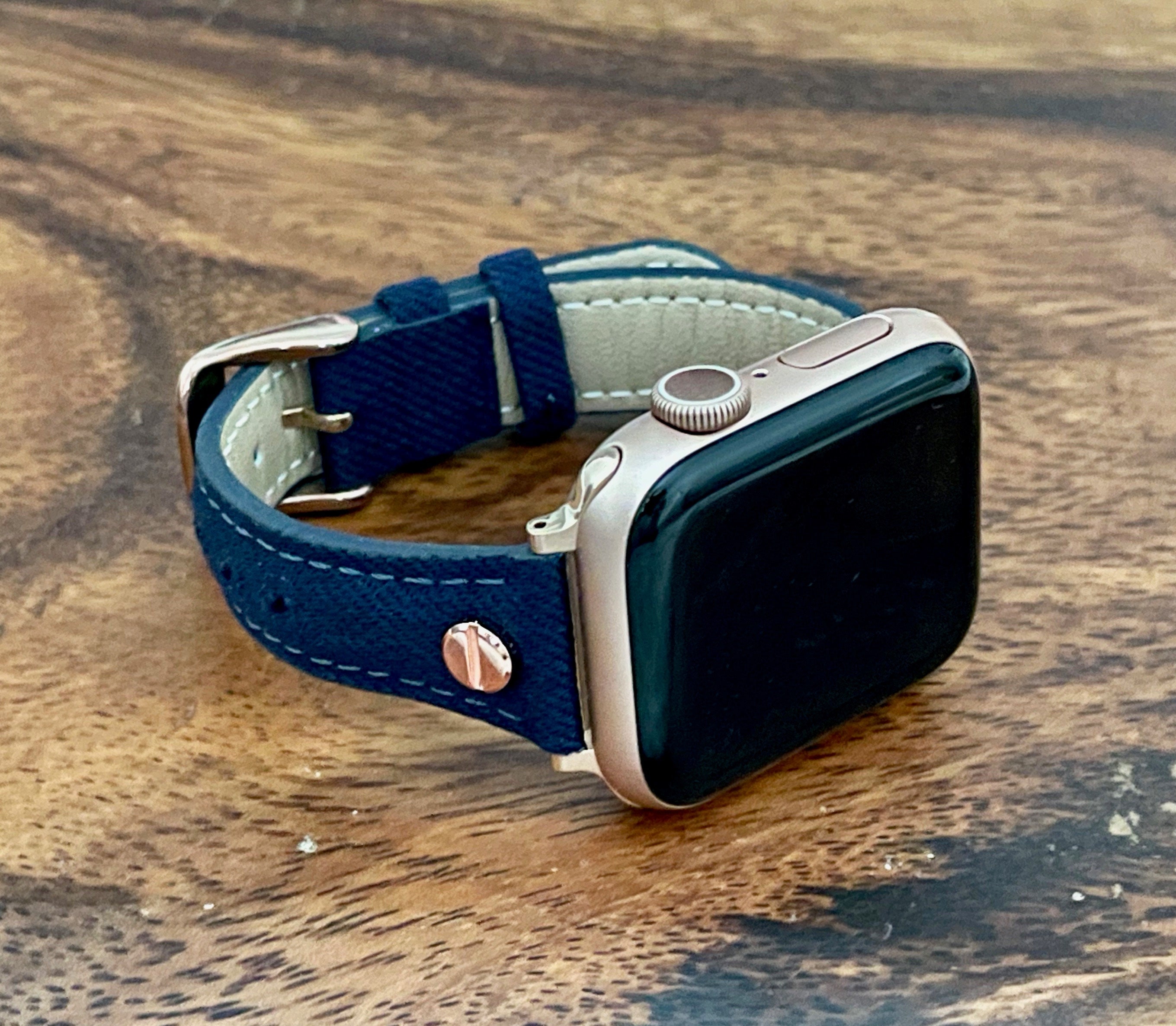 Slim Navy Blue Apple Watch Band, 40mm 41mm 38mm 42mm 44mm 45mm Ultra, Apple  Watch Armband, Apple Watch Strap, Women Apple Watch Bracelet, - Etsy