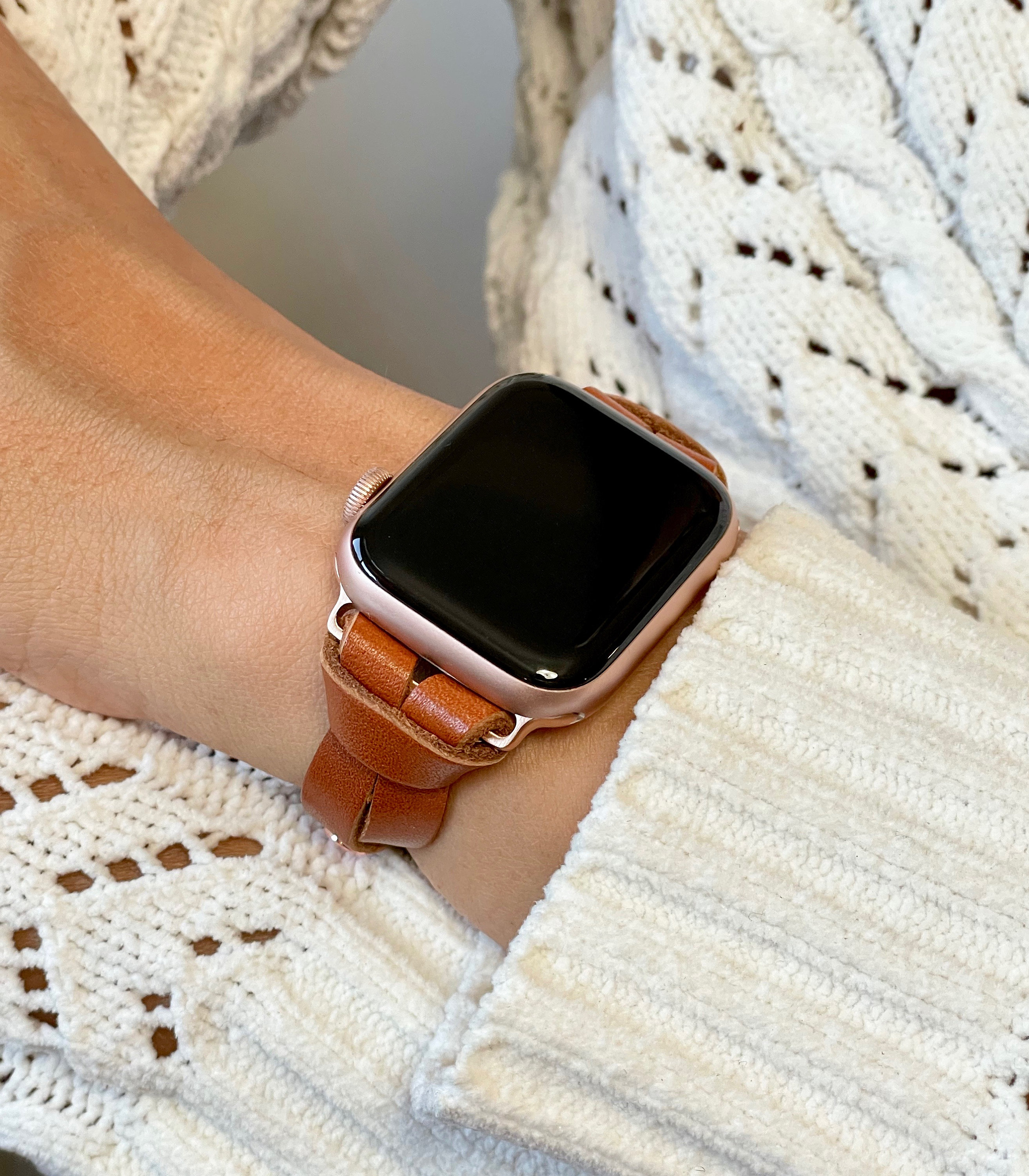 womens leather apple watch band