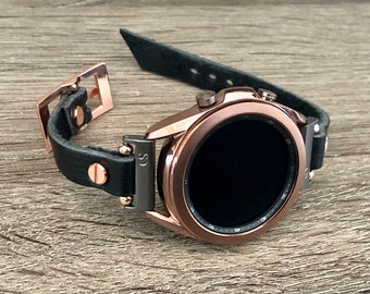 Black Samsung Galaxy Watch 3 Bracelet 41mm Watch Band Rose Etsy Australia